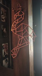 Макет "Фламинго многоугольный декор стены геометрическое украшение" 0