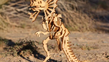 Макет "Дилофозавр динозавр 3d головоломка модель 3 мм"