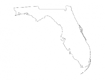 Макет "Карта штата Флорида (fl)" 0