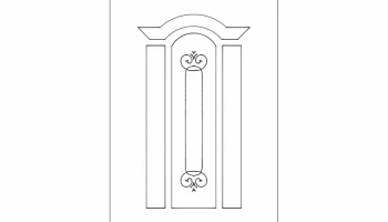 Макет "Дизайн деревянной двери"