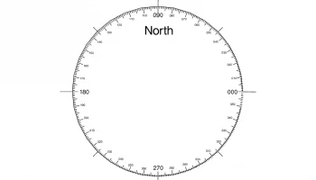 Макет "Северная стрелка компаса 360 градусов"