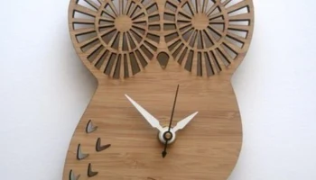 Макет "Часы в форме совы"