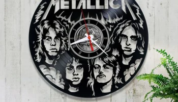 Макет "Виниловые настенные часы Metallica"