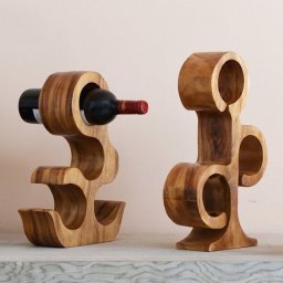 Макет "Кошка креативная деревянная подставка для вина" 1