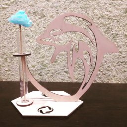Макет "Деревянный дельфин пробирка подставка для цветочной вазы" 0