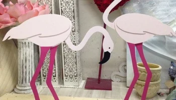 Макет "Фламинго декор комнаты многослойное украшение"