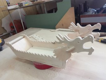 Поднос для суши китайский дракон лодка 4 мм 0