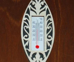 Макет "Деревянный чехол для настенного термометра"