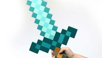 Макет "Minecraft алмазный меч и кирка игрушки"