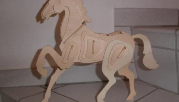 Макет "Лошадь 3d пазл"