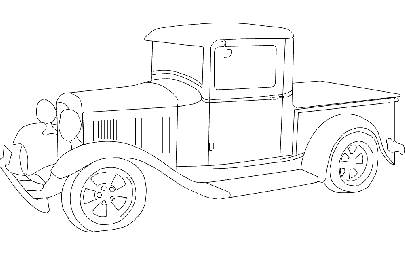 Макет "Пикап форд 1932 года" 0