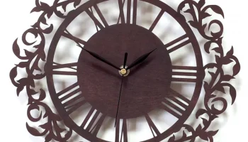 Макет "Орнамент часы настенный декор"