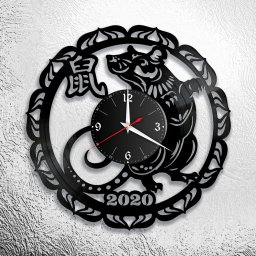 Макет "2020 год крысы настенные часы" 0
