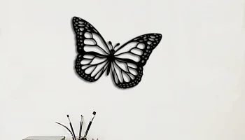 Макет "Настенное украшение с бабочками"