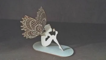 Макет "Ангел фея на подставке украшение"