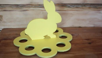 Макет "Подставка для пасхальных яиц пасхальный кролик"