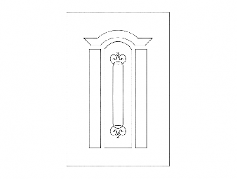 Макет "Дизайн деревянной двери" 0