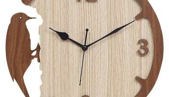Макет "Настенные часы в стиле дятла современный дизайн декоративные часы"