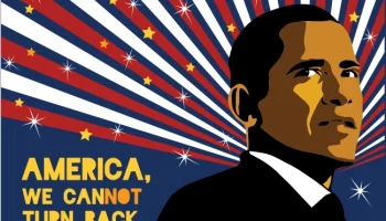 Макет "плакат Обамы"