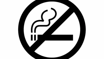 Макет "Знак запрета курения"