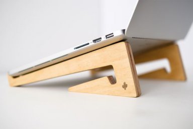 Макет "Деревянная подставка для ноутбука для стола" 1