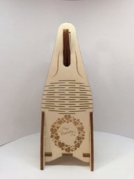 Макет "Шампанское подарочная коробка деревянная сумка шампанское вино" 1