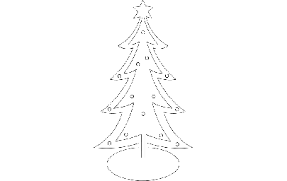 Макет "Рождественская елка" #6731000205 0