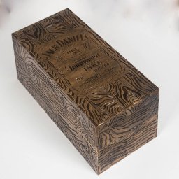 Макет "Деревянная коробка для виски Jack Daniels с гравировкой" 1