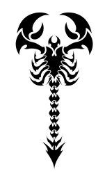 Макет "Племенной дизайн татуировки скорпиона" 0