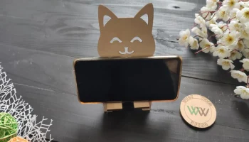 Макет "Милая кошка подставка для смартфона"