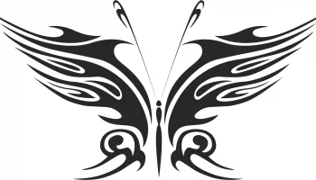 Племенная бабочка векторное искусство 18