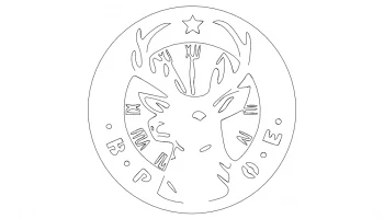 Макет "Логотип лосей"