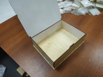 Макет "Деревянная коробка с крышкой 4 мм" 1