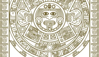 Макет "Тотем майя вектор"
