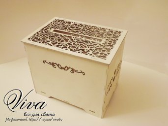Макет "Коробка для свадебных открыток" #425094078 0