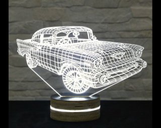 Макет "Автомобильный 3d светодиодный ночник" 0