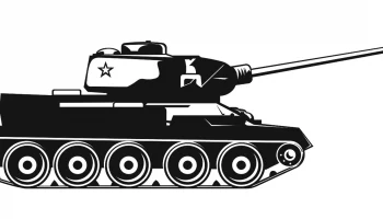 Макет "Армейский танк вектор"