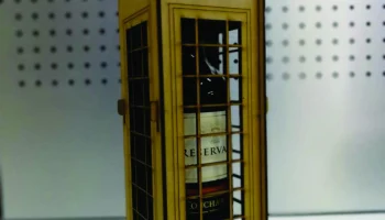 Макет "Лондонская телефонная будка ящик для хранения вина"
