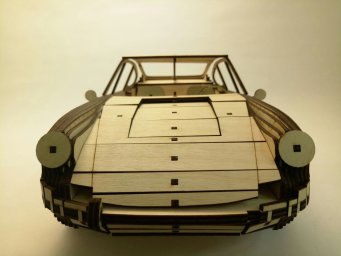 Макет "Porsche 911 1964 деревянная модель 3 мм" 1