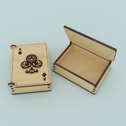 Макет "Коробка для игральных карт" 0
