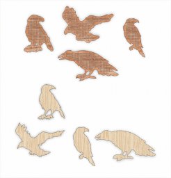 Птицы деревянная основа для вышивки бисером 0