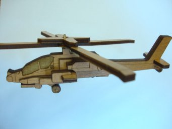 Макет "Шаблон вертолета апач" 0