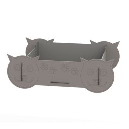Макет "Деревянная кровать для кошки кошачья кроватка мебель для животных" 0