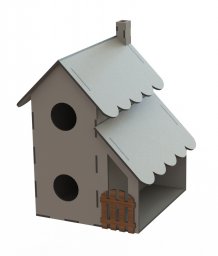 Макет "Кормушка для птиц птичье гнездо птичий домик птичий домик в форме птичьего гнезда" 0