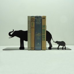 Макет "Держатель для книг в виде семьи слонов" 0