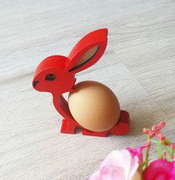Макет "Держатель для пасхальных яиц в виде кролика" 0