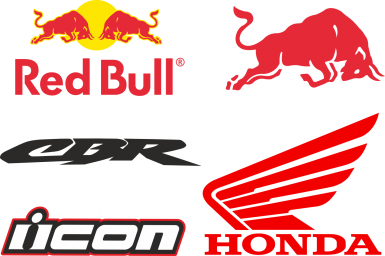 Макет "Набор векторов логотипа Red Bull honda cbr" 0