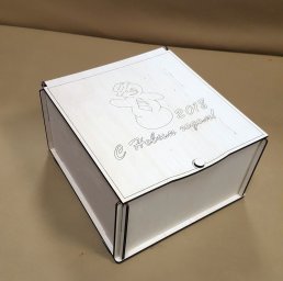 Макет "Шаблон коробки для конфет" 0