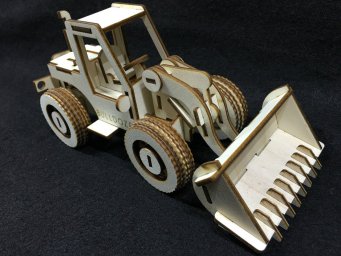 Макет "3d модель трактора бульдозера" 0