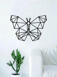 Геометрическая бабочка настенное искусство 0